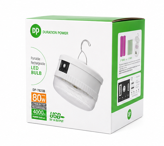 لامپ LED شارژی آویز Duration Power DP-7823B با خروجی USB